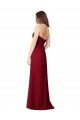 Chiffon Sweetheart Sleeveless Open Back Long Floor Length Bridesmaid Dress Essex