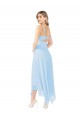 Soft Chiffon V-Neck Sleeveless Keyhole Back Midi Length Bridesmaid Dress Essex