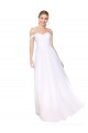 Soft Chiffon Off the Shoulder Sleeveless Long Formal Evening Gown / Prom Dress / Bridesmaid Dress Essex