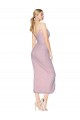 Soft Chiffon Spaghetti Straps Sleeveless V-Back Knee Length High Low Evening Gown / Prom Dress / Bridesmaid Dress Essex