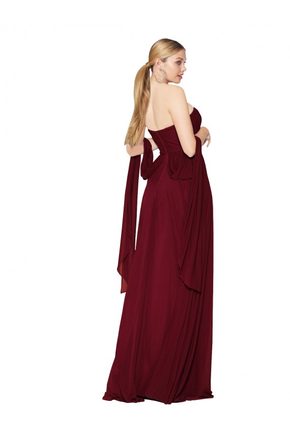 Soft Chiffon Sweetheart Sleeveless Long Formal Evening Gown / Prom Dress / Bridesmaid Dress Essex
