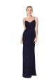 Soft Chiffon Spaghetti Straps Sleeveless V-Back Long Bridesmaid Dress / Formal Dress Essex