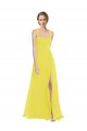 Soft Chiffon Spaghetti Straps Sleeveless Long Semi Formal Evening Dress / Bridesmaid Dress Essex
