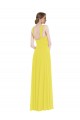 Soft Chiffon Spaghetti Straps Sleeveless Long Semi Formal Evening Dress / Bridesmaid Dress Essex
