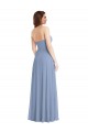Soft Chiffon Strapless Sleeveless Long Semi Formal Evening Dress / Bridesmaid Dress Essex