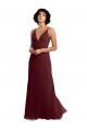Soft Chiffon V-Neck Sleeveless V-Back Long Bridesmaid Dress / Formal Dress Essex