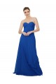 Chiffon Sweetheart Sleeveless Keyhole Back Long Bridesmaid Dress / Evening Dress Essex