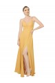 Chiffon V-Neck Sleeveless Open Back Long Bridesmaid Dress / Evening Dress Essex