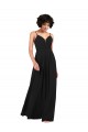 Soft Chiffon V-Neck Sleeveless Open Back Long Formal Evening Gown / Bridesmaid Dress Essex