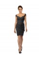Soft Chiffon & Lace Off the Shoulder Sleeveless Knee Length Bridesmaid Dress Essex