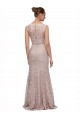 Lace Illusion Neck Sleeveless Long Bridesmaid Dress Essex