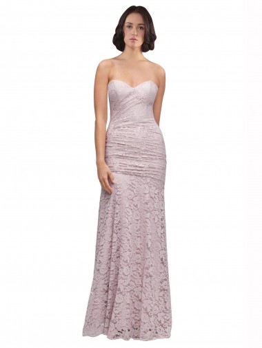 Lace Sweetheart Sleeveless Long Prom Dress / Bridesmaid Dress Essex