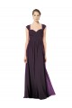 Soft Chiffon & Lace Sweetheart Sleeveless Keyhole Back Long Formal Dress / Bridesmaid Dress Essex