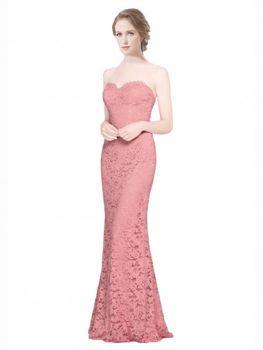 Lace Sweetheart Sleeveless Long Formal Dress / Bridesmaid Dress Essex