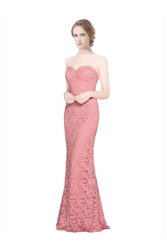 Lace Sweetheart Sleeveless Long Formal Dress / Bridesmaid Dress Essex