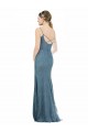 Lace Spaghetti Straps Sleeveless Open Back Long Bridesmaid Dress Essex