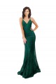 Lace V-Neck Sleeveless Open Back Long Black Tie Evening Gown / Prom Dress / Bridesmaid Dress Essex