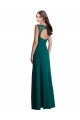 Soft Chiffon & Lace V-Neck Sleeveless Open Back Long Bridesmaid Dress Essex