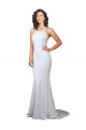 Lace High Neck Sleeveless Open Back White Sweep Train Wedding Dress Essex