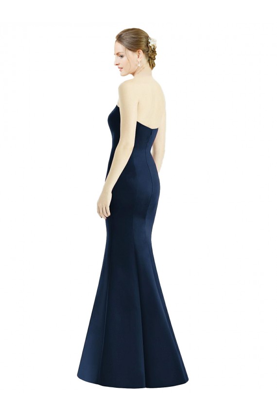 Satin Sweetheart Sleeveless Long Floor Length Bridesmaid Dress Essex