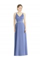 Satin Spaghetti Straps Sleeveless Long Bridesmaid Dress Essex