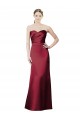 Satin Sweetheart Sleeveless Long Bridesmaid Dress / Evening Dress Essex