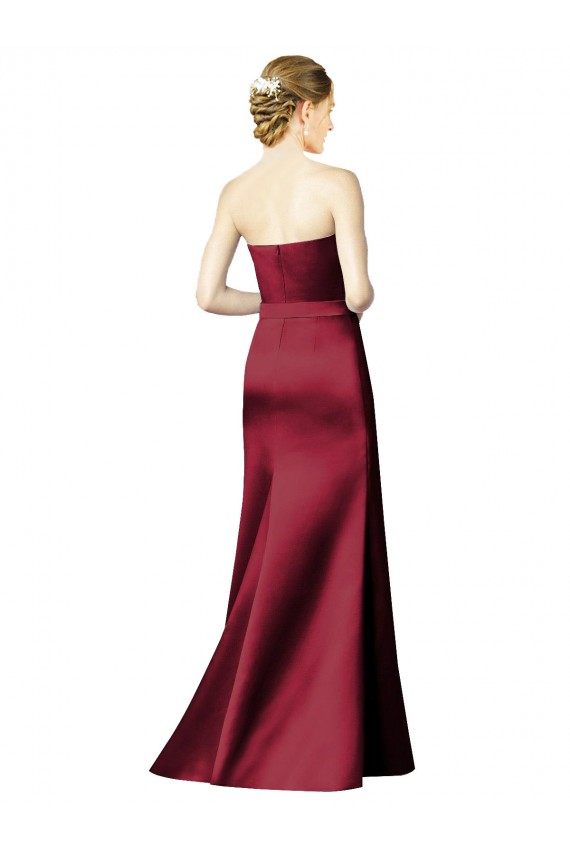 Satin Sweetheart Sleeveless Long Bridesmaid Dress / Evening Dress Essex