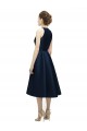 Satin Halter Neck Sleeveless Tea Length High Low Bridesmaid Dress Essex