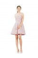 Satin Sweetheart Sleeveless Knee Length Evening Gown / Bridesmaid Dress Essex
