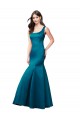 Satin Bateau Neck Sleeveless Long Prom Dress / Bridesmaid Dress Essex