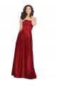 Satin Strapless Sleeveless Long Prom Dress / Bridesmaid Dress Essex