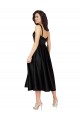 Satin Square Neck Sleeveless Knee Length Prom Dress / Bridesmaid Dress Essex