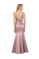 Satin Strapless Sleeveless Low Back Long Formal Evening Gown / Prom Dress / Bridesmaid Dress Essex