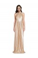 Sequin Halter Neck Sleeveless Gold Long Formal Evening Gown / Prom Dress / Bridesmaid Dress Essex
