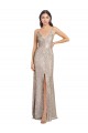 Sequin & Sparkling Sequin V-Neck Sleeveless V-Back Long Formal Evening Gown / Prom Dress / Bridesmaid Dress Essex