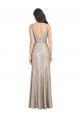 Sequin & Sparkling Sequin V-Neck Sleeveless V-Back Long Formal Evening Gown / Prom Dress / Bridesmaid Dress Essex