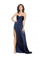 Silk like Satin Sweetheart Sleeveless Low Back Long Formal Evening Gown / Prom Dress / Bridesmaid Dress Essex