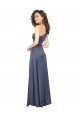 Silk like Satin One Shoulder Sleeveless Dusk Long Formal Evening Gown / Prom Dress / Bridesmaid Dress Essex