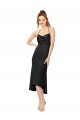 Silk like Satin Cowl Neck Sleeveless Open Back Midi Length High Low Evening Gown / Prom Dress / Bridesmaid Dress Essex