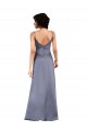 Silk like Satin V-Neck Sleeveless Black Long Formal Evening Gown / Prom Dress / Bridesmaid Dress Essex