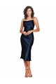 Silk like Satin Spaghetti Straps Sleeveless Cocktail Length Formal Evening Gown / Prom Dress / Bridesmaid Dress Essex