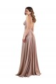 Spandex V-Neck Sleeveless Low Back Long Black Tie Evening Gown / Prom Dress / Bridesmaid Dress Essex