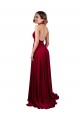 Spandex Halter Neck Sleeveless Open Back Long Black Tie Evening Gown / Prom Dress / Bridesmaid Dress Essex