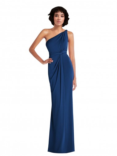 Spandex One Shoulder Sleeveless Long Semi Formal Evening Dress / Prom Dress / Bridesmaid Dress Essex