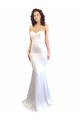 Stretch Crepe Sweetheart Sleeveless Low Back Long Formal Evening Gown / Prom Dress / Bridesmaid Dress Essex