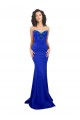Stretch Crepe Sweetheart Sleeveless Low Back Royal Blue Long Formal Evening Gown / Prom Dress / Bridesmaid Dress Essex