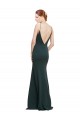 Stretch Crepe V-Neck Sleeveless V-Back Long Formal Dress / Bridesmaid Dress Essex