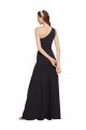 Stretch Crepe One Shoulder Sleeveless A-Line Long Formal Evening Gown / Prom Dress / Bridesmaid Dress Essex