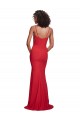 Stretch Crepe Spaghetti Straps Sleeveless Long Bridesmaid Dress / Evening Dress Essex