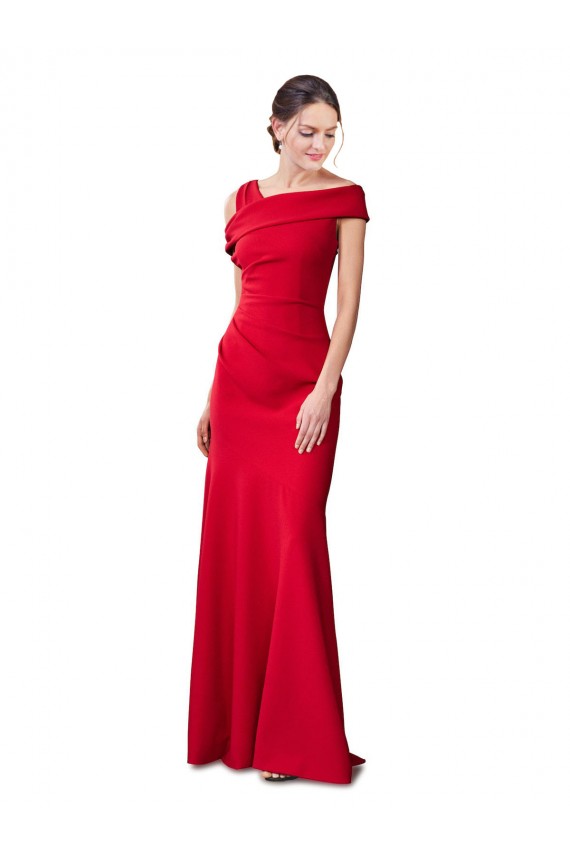 Stretch Crepe Sleeveless Long Formal Evening Gown / Prom Dress / Bridesmaid Dress Essex